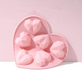 8 Heart Silicone Cake Mold 3D Diamond Love DIY Baking Candle Mold Modelling Decor Tools Handmade Cupcake Jelly Cookie Muffin Mak